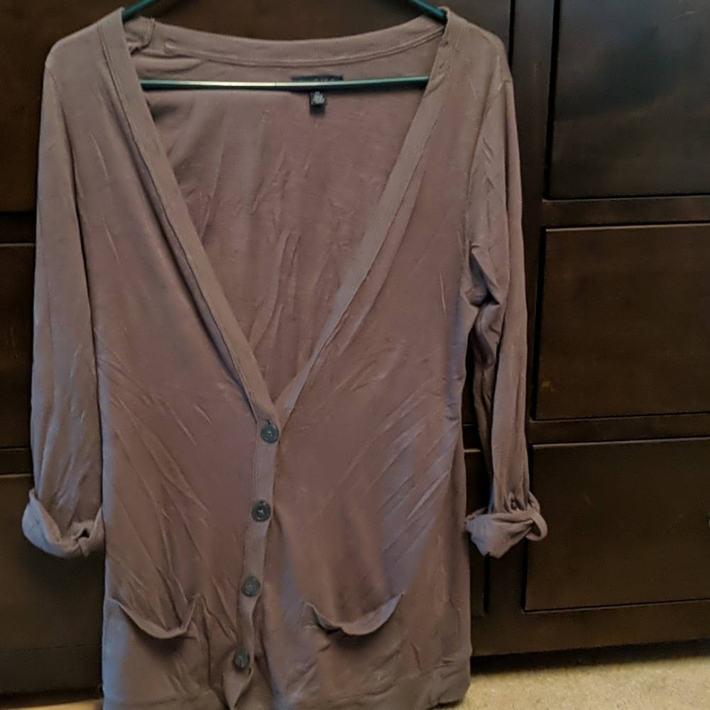 Grey 3/4 length cardigan